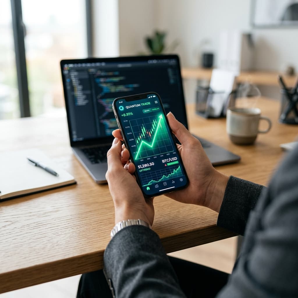 Trader using Copynova App
