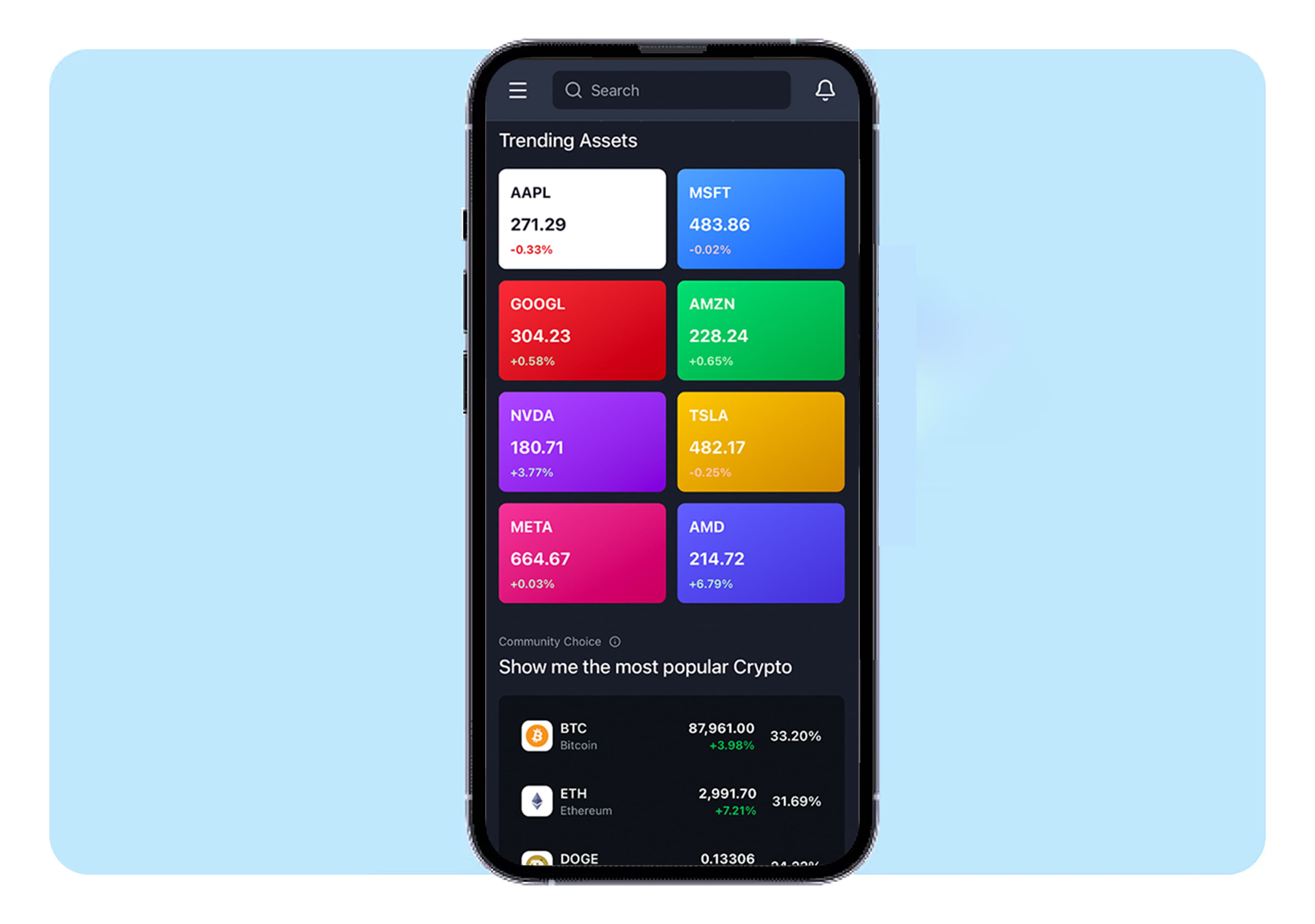 Copynova Crypto Trading App